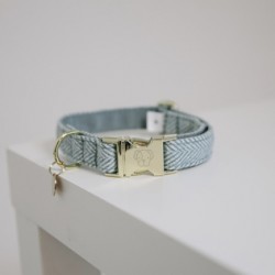 Hondenhalsband Wool Lichtblauw