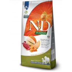 Farmina N&D Pumpkin Eend & Cantaloupe Meloen Adult Medium & Maxi 12 kg Farmina N&D Pumpkin Eend & Cantaloupe Meloen Adult Medium & Maxi 12 kg