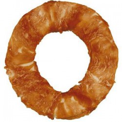 Combi twist Donut (gedroogde kippenborst/runderhuid)