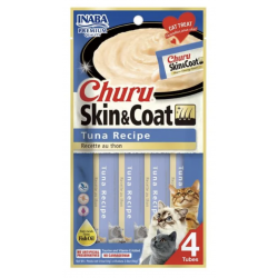 Inaba Kat Churu Skin & Coat Tonijn (4x14g) Inaba Kat Churu Skin & Coat Tonijn (4x14g)