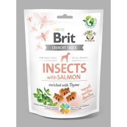 Brit Crunchy Snack Insects & Zalm 200g